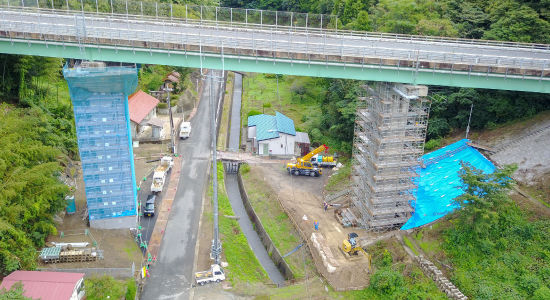 平成30年03月竣工 国道9号高佐第1高架橋橋梁補強外工事