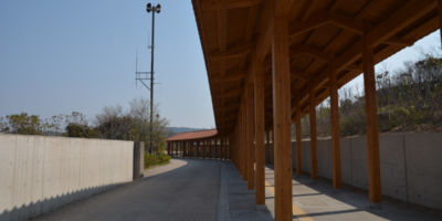 平成26年03月竣工 石見海浜公園 都市公園安全・安心事業 アクアス屋外通路上屋整備(2期)工事